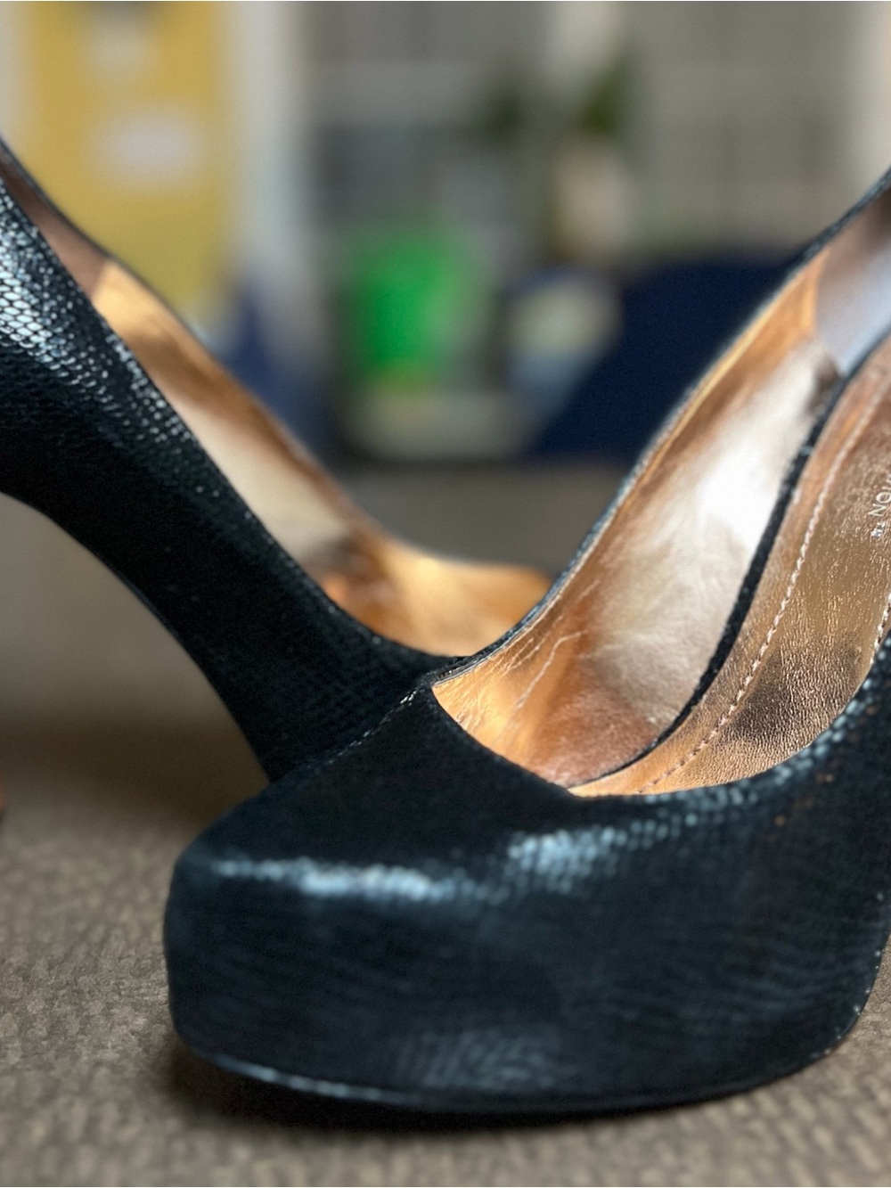BCBGeneration Black Platform High Heel Pumps - Women's Dress Shoes
